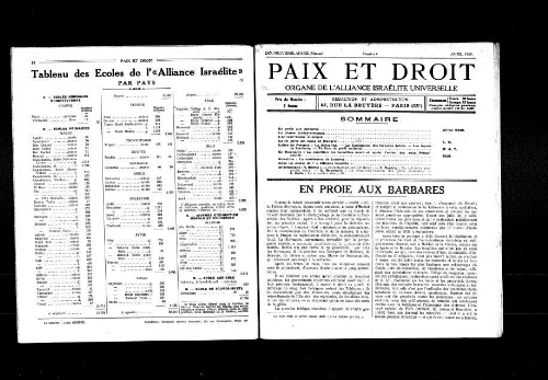 Paix et Droit.  (01/04/1939)